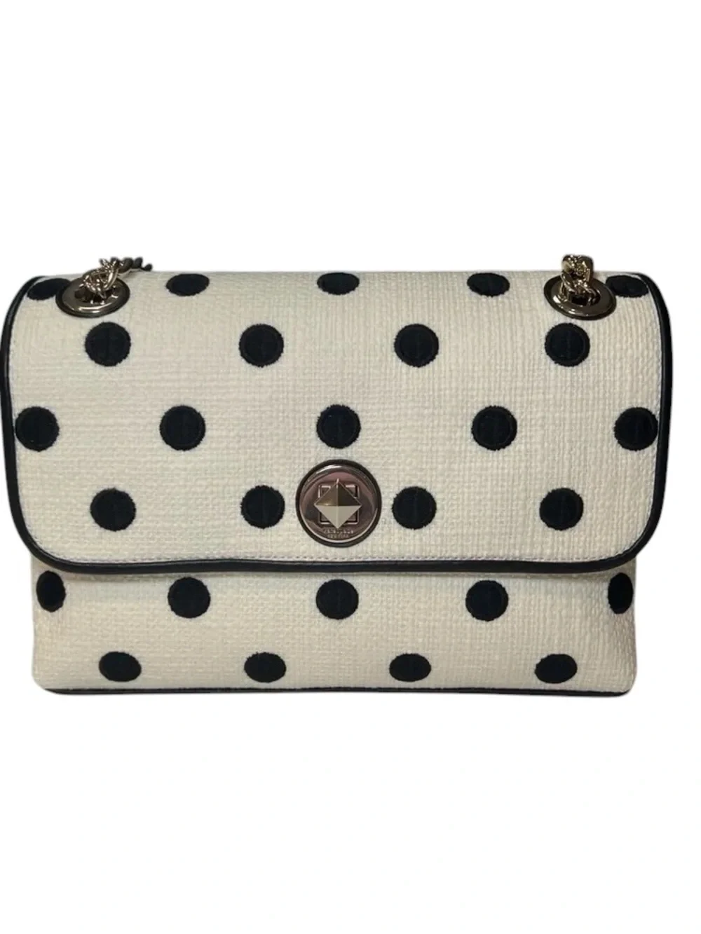 Kate Spade New York Natalia Tweed Medium Flap Convertible Shoulder Bag NWT
